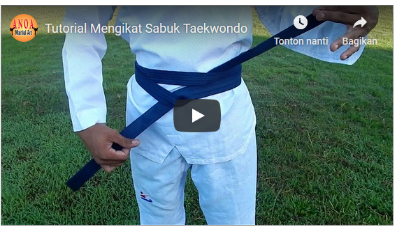 Tutorial Cara Memakai Sabuk Taekwodo Bagi Pemula
